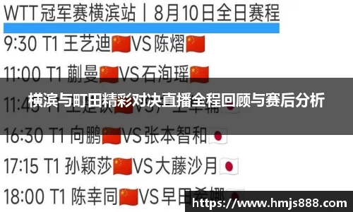 横滨与町田精彩对决直播全程回顾与赛后分析